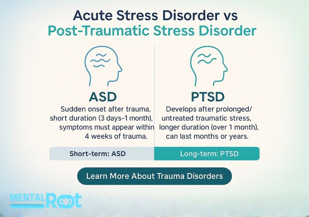 Acute stress disorder vs ptsd