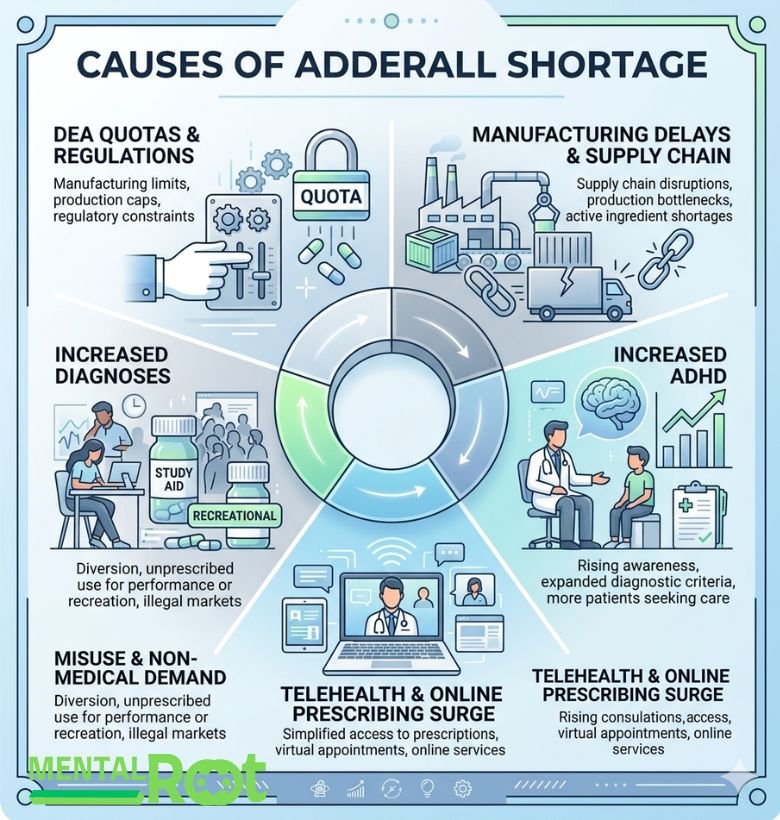 Causes of Adderall Shortage
