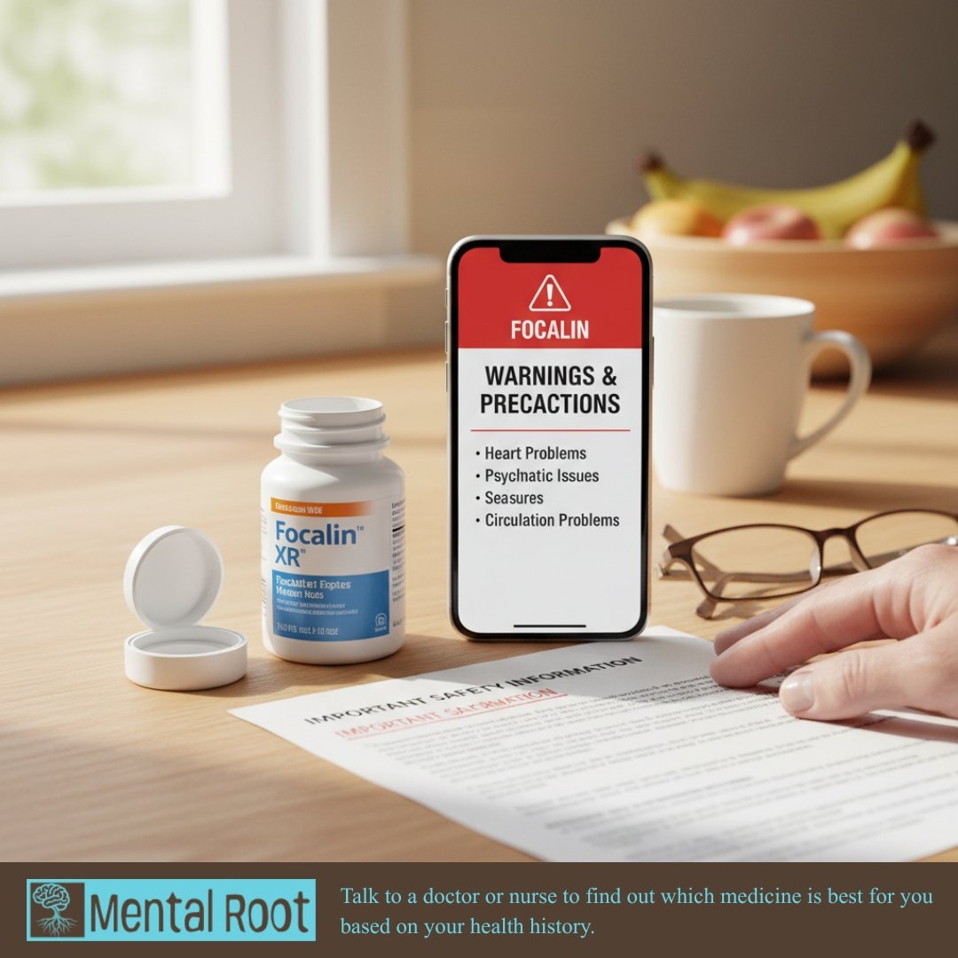 Focalin warnings and precautions