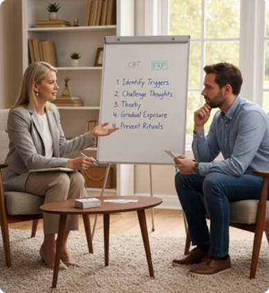 Therapist and patient