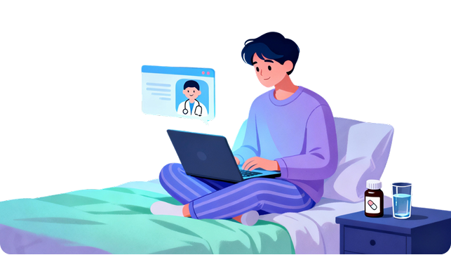 Professional mental health therapy session illustration